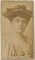 Bessie Cleveland, from the Actors and Actresses series (N45, Type 8) for Virginia Brights Cigarettes, Allen & Ginter  American, Albumen photograph