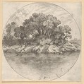 Landscape with Trees by the Water, Goffredo Wals  German, Etching