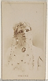 Omene, from the Actors and Actresses series (N45, Type 8) for Virginia Brights Cigarettes, Allen & Ginter American, Albumen photograph