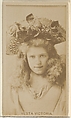 Vesta Victoria, from the Actors and Actresses series (N45, Type 8) for Virginia Brights Cigarettes, Allen & Ginter  American, Albumen photograph