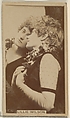 Lillie Wilson, from the Actors and Actresses series (N45, Type 8) for Virginia Brights Cigarettes, Issued by Allen & Ginter (American, Richmond, Virginia), Albumen photograph