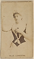 Mlle. Lobestini, from the Actors and Actresses series (N45, Type 8) for Virginia Brights Cigarettes, Allen & Ginter  American, Albumen photograph