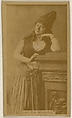Laura Moore, from the Actors and Actresses series (N45, Type 8) for Virginia Brights Cigarettes, Allen & Ginter  American, Albumen photograph