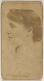 Miss Morris, from the Actors and Actresses series (N45, Type 8) for Virginia Brights Cigarettes, Allen & Ginter  American, Albumen photograph