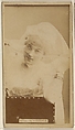 Mlle. Myrrha, from the Actors and Actresses series (N45, Type 8) for Virginia Brights Cigarettes, Allen & Ginter  American, Albumen photograph