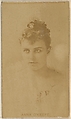 Anna O'Keefe, from the Actors and Actresses series (N45, Type 8) for Virginia Brights Cigarettes, Allen & Ginter  American, Albumen photograph