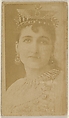 Mlle. Rordame, from the Actors and Actresses series (N45, Type 8) for Virginia Brights Cigarettes, Allen & Ginter  American, Albumen photograph