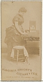 Card 7, from the series, Cigarette Making Girls (N46) for Virginia Brights Cigarettes, Allen & Ginter  American, Albumen photograph