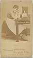 Card 30, from the series, Cigarette Making Girls (N46) for Virginia Brights Cigarettes, Allen & Ginter  American, Albumen photograph