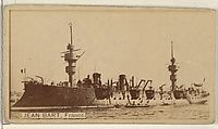 Jean Bart, France, from the Famous Ships series (N50) for Virginia Brights Cigarettes, Allen & Ginter American, Albumen photograph