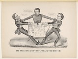 The True Issue or "Thats Whats the Matter", Currier & Ives American, Lithograph