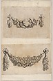 Design for a Garland from 'Various New Festoons, Part II' (Verscheide Nieuwe Festonnen, tweede deel), Michiel Mosyn  Dutch, Etching