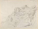 View of Capri, Carl Wagner German, Pen and brown ink, over graphite