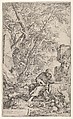 Democritus in Meditation, Salvator Rosa  Italian, Etching with drypoint
