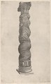 Winding Column from Saint Peter's, Rome, Anonymous, Italian, 16th century, Engraving