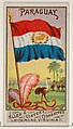 Paraguay, from Flags of All Nations, Series 1 (N9) for Allen & Ginter Cigarettes Brands, Allen & Ginter  American, Commercial color lithograph