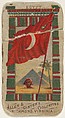 Egypt, from Flags of All Nations, Series 1 (N9) for Allen & Ginter Cigarettes Brands, Allen & Ginter American, Commercial color lithograph