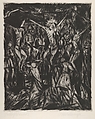 Crucifixion II, Otto Lange  German, Drypoint