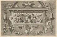 Veelderhande cierlijcke Compartementen profitelijck voor Schilders goutsmeden beeltsnijders ende ander constenaren., Jacob Floris the Elder  Flemish, Engraving