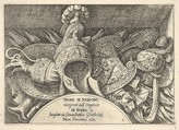 Plate 5: trophies of Roman arms from decorations above the windows on the second floor of the Palazzo Milesi in Rome, Giovanni Battista Galestruzzi Italian, Etching; second state