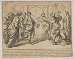 The Wise and the Foolish Virgins, Francesco Zuccarelli  Italian, Etching