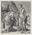 Judith with the Head of Holofernes, Balthazar van den Bos  Flemish, Engraving
