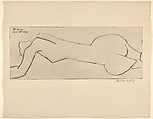 Nude with Long Torso, Milton Avery American, Drypoint