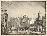 Waterloo Place, Clifford Addams American, Etching