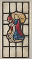 Woman Holding a Rose: Design for a Stained Glass Window (probably for the Belmont House, New York), Helen Maitland Armstrong American, Watercolor and pen and ink