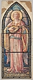 Angel Playing a Lute: Design for a Stained Glass Window, D. Maitland Armstrong American, Watercolor and pen and ink