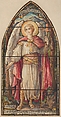 St. Raphael, the Guardian of Travelers: Design for a Stained Glass Window, Memorial to Canon McGrath, D. Maitland Armstrong American, Watercolor and pen and ink