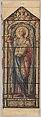 St. John the Divine, Representing Love: Design for a Stained Glass Window, First Presbyterian Church, Flemington, New Jersey (one of a set of seven), D. Maitland Armstrong American, Watercolor and pen and ink