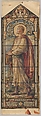 St. Peter the Great Apostle, Representing Courage: Design for a Stained Glass Window, First Presbyterian Church, Flemington, New Jersey (one of a set of seven), D. Maitland Armstrong American, Watercolor and pen and ink