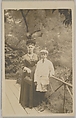 Mrs. David Maitland Armstrong and Her Son Hamilton Armstrong in Germany, Anonymous, German  German, Photographic postcard