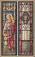 Suffer the Little Children to Come Unto Me: Design for Two Panels in a Stained Glass Window, D. Maitland Armstrong American, Watercolor and pen and ink
