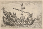 Peleus and Talamon, from the series 'Vessels of the Argonauts,' for the wedding celebration of Cosimo de' Medici in Florence, 1608, Remigio Cantagallina (Italian, Borgo Sansepolcro ca. 1582–1656 Florence), Etching