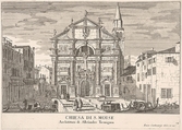 Plate 14: View of the facade of St. Moses church, Venice, 1703, from 