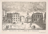 Plate 95: View of Campo Santo Stefano with the Loredan Palace and Morosini Palace, Venice, 1703, from 