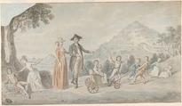 The Family of Sir James Hunter Blair, 1st Baronet, David Allan  British, Scottish, Watercolor