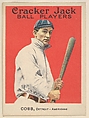 Cobb, Detroit – American League, from the Ball Players series (E145) for Cracker Jack, Rueckheim Bros. & Eckstein  American, Commercial color lithograph