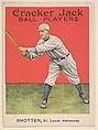 Shotten, St. Louis – Americans, from the Ball Players series (E145) for Cracker Jack, Rueckheim Bros. & Eckstein  American, Commercial color lithograph