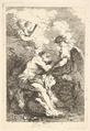 The Vision of Saint Jerome, Jean Honoré Fragonard  French, Etching