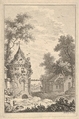 Garden Scene, Quentin Pierre Chedel (French, Châlons-en-Champagne 1705–1763 Châlons-en-Champagne), Engraving