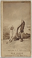 Welch, Center Field, Philadelphia Athletics, from the Old Judge series (N172) for Old Judge Cigarettes, Goodwin & Company, Albumen photograph