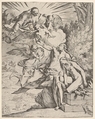 Sacrifice of Isaac, Pietro Testa  Italian, Etching