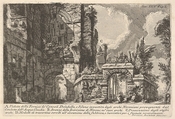 View of the arches of the consuls Dolabella and Silanus enclosed within the Neronian arches of the Acqua Claudia, from "Roman Antiquities" (Le Antichità Romane), Giovanni Battista Piranesi  Italian, Etching
