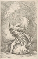 Jason and the Dragon, Salvator Rosa  Italian, Etching and drypoint