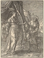 Judith, after Goltzius, Christoffel van Sichem I  Netherlandish, Woodcut