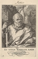 St. Matthias, from "Christ, the Apostles and St. Paul with the Creed", Hendrick Goltzius  Netherlandish, Engraving