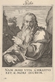 St. Paul, from "Christ, the Apostles and St. Paul with the Creed", Hendrick Goltzius  Netherlandish, Engraving; second state of two